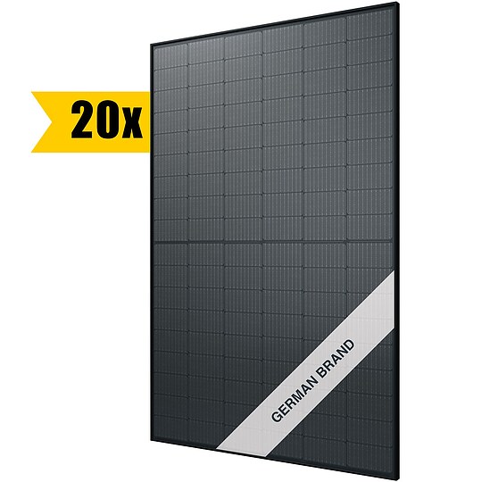 Bild 2 - PV-Komplettanlage 8 kWp mit Huawei Wechselrichter 8 kW + Stromspeicher 10,0 kWh, 20 Solarmodulen Glas-Glas full black & Montagesystem Aufdach