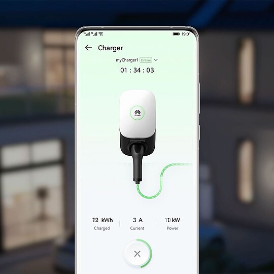 Bild 4 - Huawei Wallbox EV-Ladestation einphasiger Anschluss, mit Typ 2 Ladebuchsen, RFID - bis 7,4 kW
