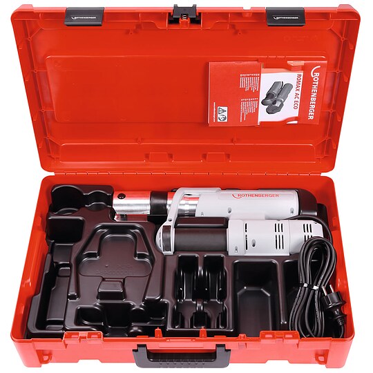 Bild 2 - ROTHENBERGER ROMAX AC Eco Pressmaschine 230 V inkl. System-Box, Pressbacken TH 16, 20, 26 & Gratis Rohrschere und Kalibrierer
