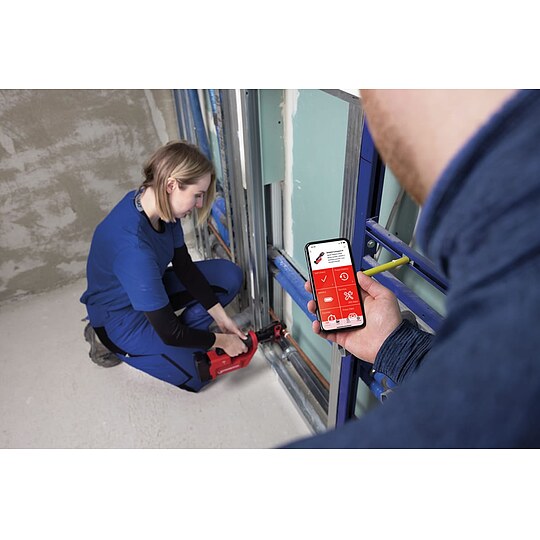 Bild 4 - ROTHENBERGER ROMAX Compact 3 inkl. 2 Akkus 2,0 Ah, Schnellladegerät, System-Box und Pressbacken V 15, 18, 22, 28 (SV)