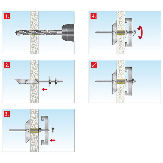 Bild 3 - TOX Kippdübel Spagat Pro M8 - 10 Stück - 023100171