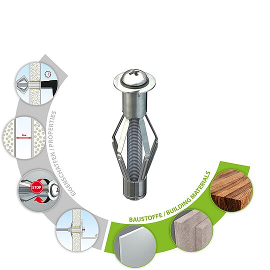 Bild 2 - TOX Metall-Hohlraumdbel Acrobat M6 x 37 mm - 25 Stck - 035101111