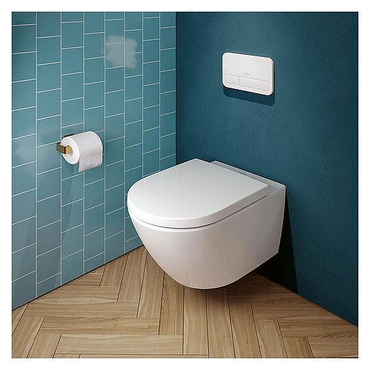 Bild 3 - Combi-Pack Villeroy & Boch Subway 3.0 Wand-Tiefspül-WC, TwistFlush, spülrandlos & WC-Sitz Softclose, weiß - 4670TS01