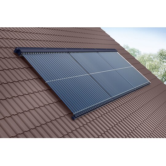 Bild 2 - Viessmann Solaranlage mit 3 Stk. Vitosol 300-TM SP3C, Regelung und Pufferspeicher Vitocell 340-M 950l silber - SK06757