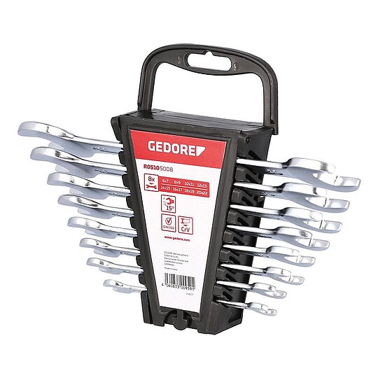 Bild 2 - GEDORE red Doppelmaulschl�ssel-Satz 8-teilig 6-22 mm - 3300959
