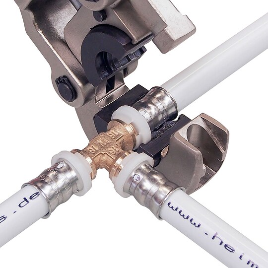 Bild 10 - Hand-Presszange komplett fr TH 16, TH 20, TH 26 und TH 32 - im Koffer + GRATIS Prflehre