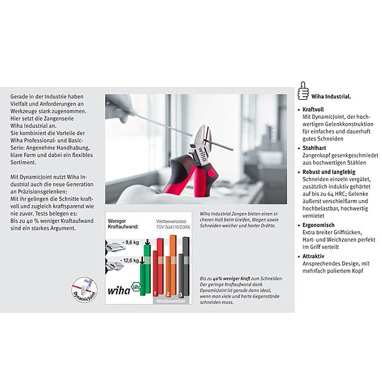 Bild 3 - Wiha Industrial Kombizange 180 mm - Z 01002 - 30826