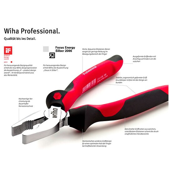 Bild 4 - Wiha Industrial Kombizange 180 mm - Z 01002 - 30826