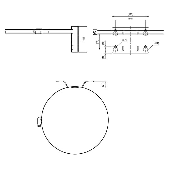 Bild 2 - REFLEX Wandhalterung mit Spannband und Konsole f�r Ausdehnungsgef��e bis 25 Liter - 7611000