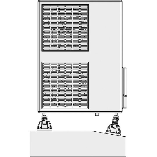 Bild 2 - Gummifu�-Set (6 Stk.) Zeus lang, vulkanisiert, verstellbare Gelenke - H�he 100 mm