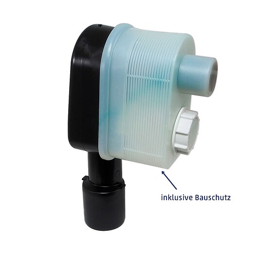 Bild 2 - Waschmaschinen - UP-Sifon mit Schlaucht�lle, Edelstahlrosette und Reinigungs�ffnung - DN 40/50