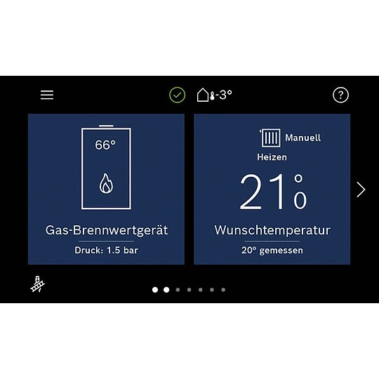 Bild 3 - Buderus GB182i.2 Logaplus Gas-Brennwert Paket W42 schwarz mit Regelung BC400 und Warmwasserspeicher SU160 - 25 kW - 7739621369