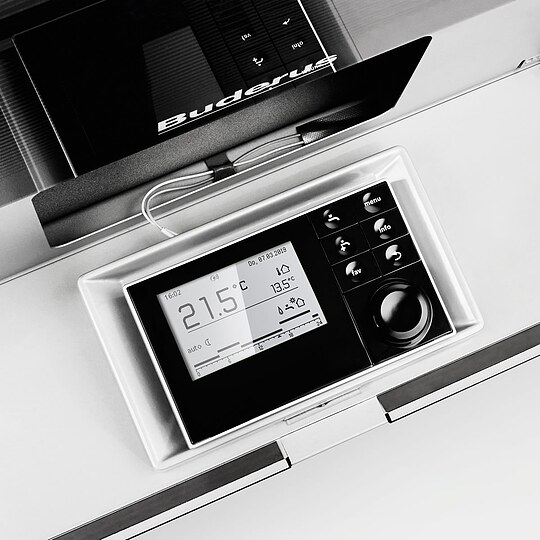 Bild 2 - Buderus WLW196i-11 IR E Logaplus W�rmepumpen-Paket mit Warmwasserspeicher SH400 RS-B + Pufferspeicher P200.5 S-B f�r Mischkreis - 7739616997