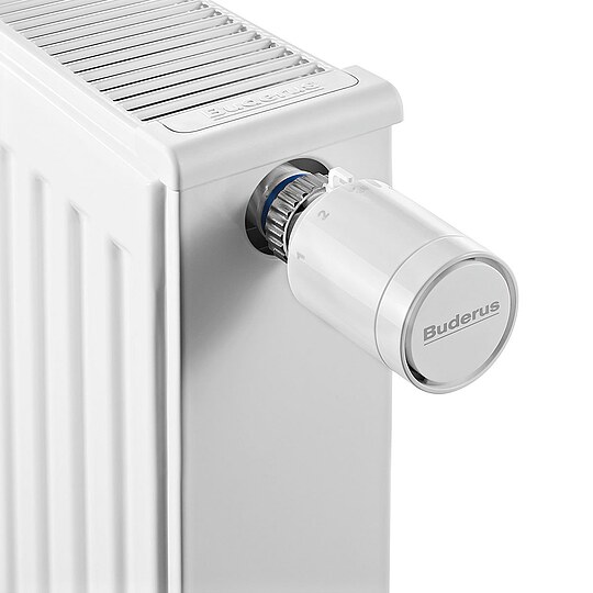 Bild 4 - Buderus Logatrend VC-Profil Ventil-Heizkrper H 600 mm L 700 mm Typ 33 - 1359/859 Watt - Set mit Thermostatkopf links
