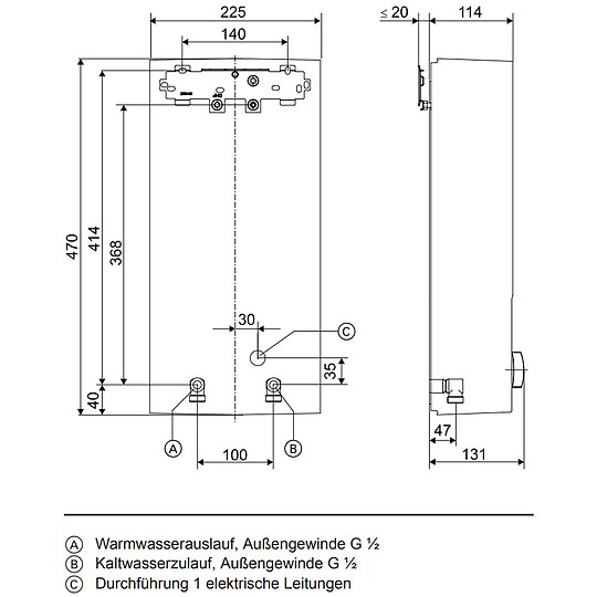 Bild 5 - Viessmann Komfort-Durchlauferhitzer Vitotherm EI6, 24 kW - ZK06568