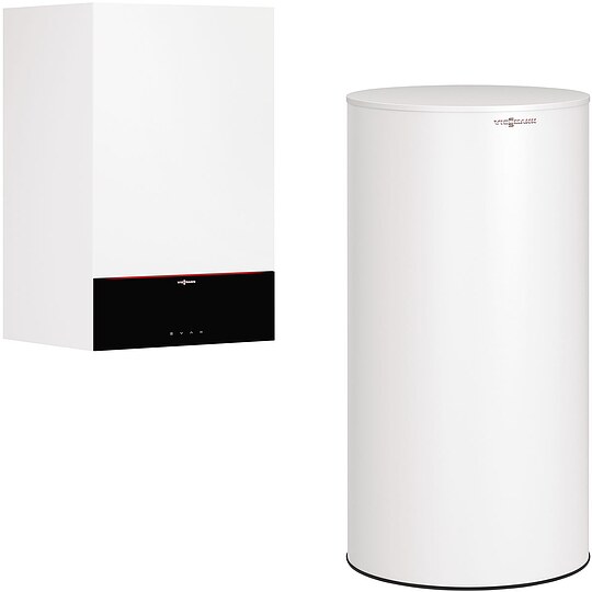 Bild 2 - Viessmann Gas-Brennwert-Paket Vitodens 200-W 25 kW mit Warmwasserspeicher Vitocell 100-W CVAA 200 L
