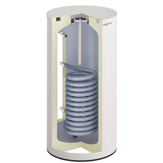 Bild 4 - Viessmann Gas-Brennwert-Paket Vitodens 200-W 25 kW mit Warmwasserspeicher Vitocell 100-W CVAA 200 L