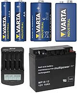 Elektro-Batterien / Akkus / Ladeger�te