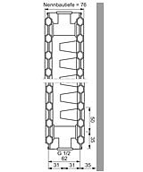 Viessmann Austauschheizk�rper - Typ 21 - Tiefe 76 mm