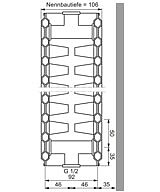 Austauschheizk�rper - Typ 22 - Tiefe 106 mm