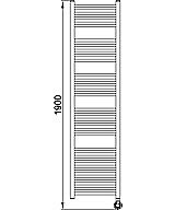 Viessmann Elektro-Badheizkörper - Höhe 1.800 mm