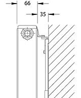 Buderus Ventilheizkrper VCM - Typ 21 - Oberflche: Profil