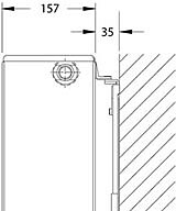 Buderus Ventilheizkrper VCM - Typ 33 - Oberflche: Profil