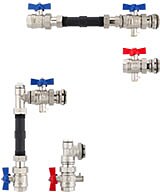 Einbau Set fr Heizungswrmezhler - Baulnge 110 mm 