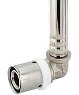 Pressfittinge für Alu Verbundrohr - Heizkörper Winkel