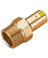 Pressfittinge für Kupferrohr - Einsteckstücke aus Rotguss