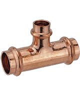 Pressfittinge für Kupferrohr - T-Stücke Mittelabgang reduziert
