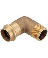 Pressfittinge für Kupferrohr - Winkel mit Außengewinde