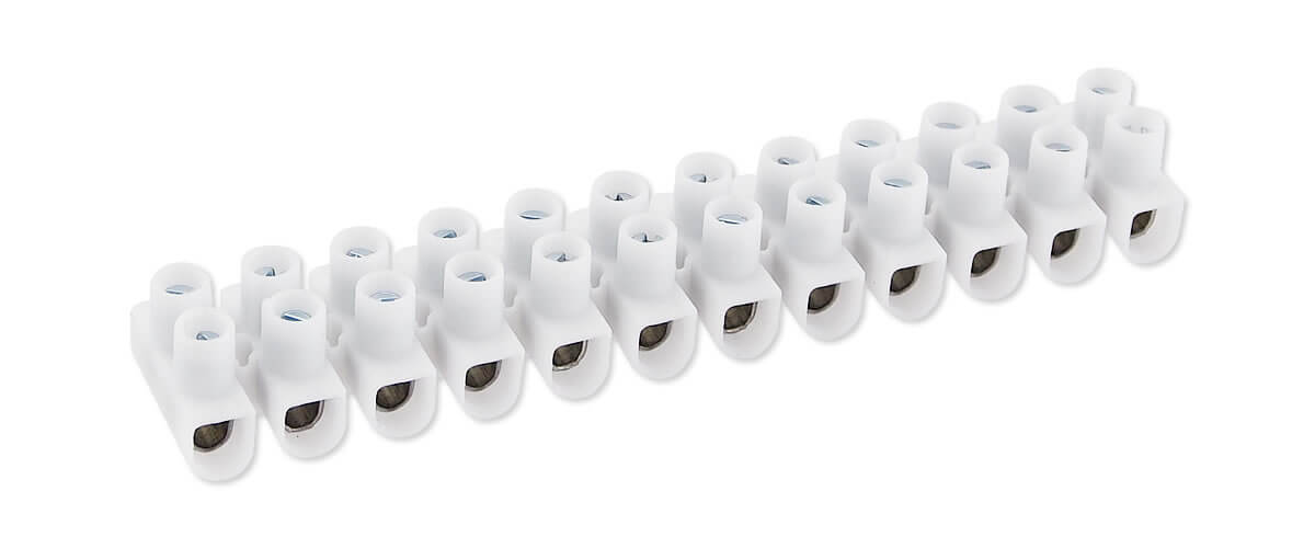 Lüsterklemm 2,5mm - 12-fach - 2 Schrauben je Klemm