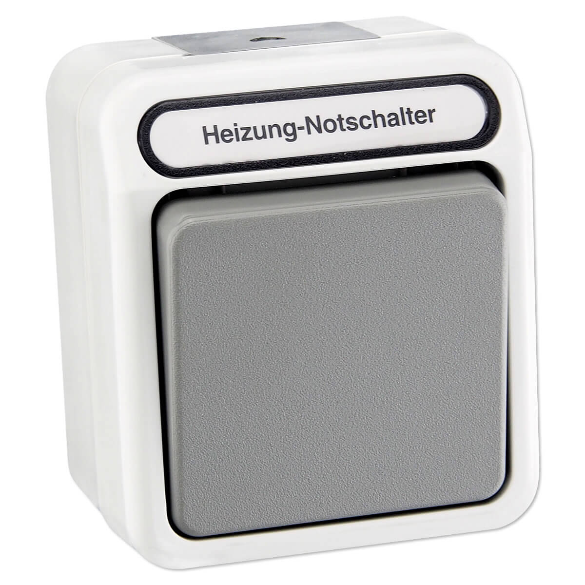 Merten Heizung-Notschalter Aufputz - Aus/Wechsel - IP 44 - lichtgrau