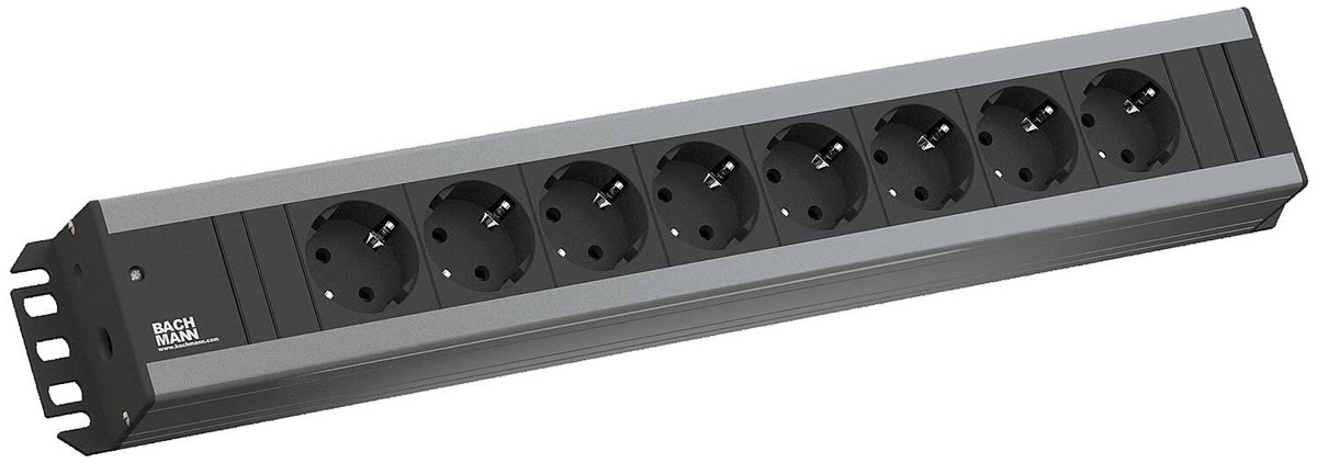 8-fach Bachmann Bachmann Steckdosenleiste Handwerkerleiste - 250V, 16A - 2 m