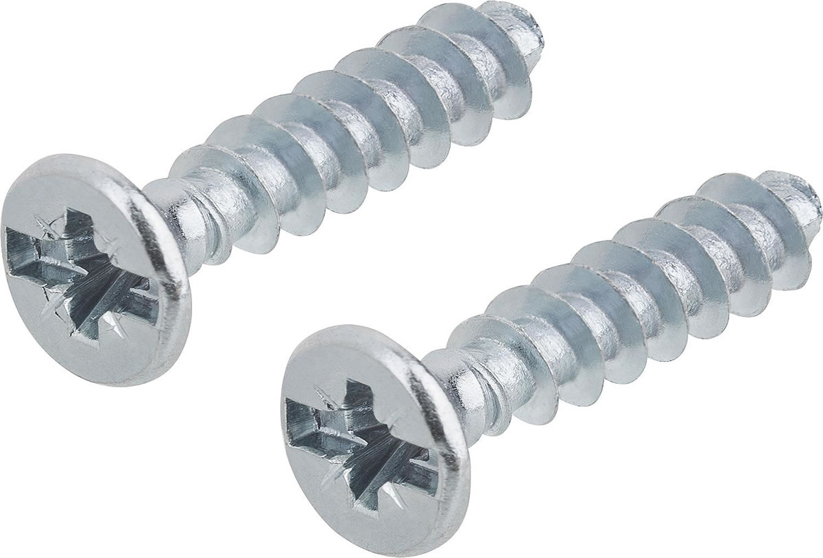 Geräteschrauben Kombi-Kreuzschlitz 100 Stück, für gängige Gerätedosen, Ø 3,2 mm - Länge 15 mm