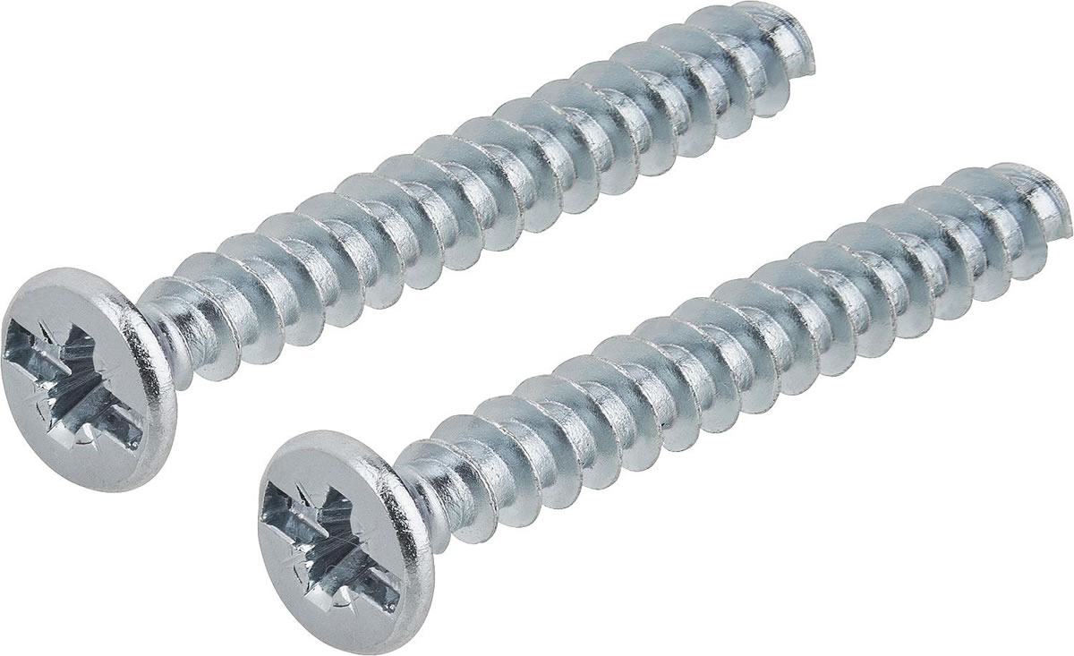 Geräteschrauben Kombi-Kreuzschlitz 100 Stück, für gängige Gerätedosen, Ø 3,2 mm - Länge 25 mm