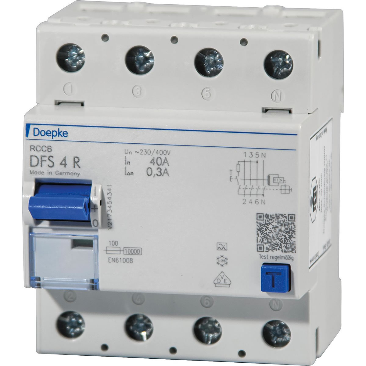 DOEPKE FI-Schutzschalter DFS4 040-4/0,30-A R - Original Elektromaterial