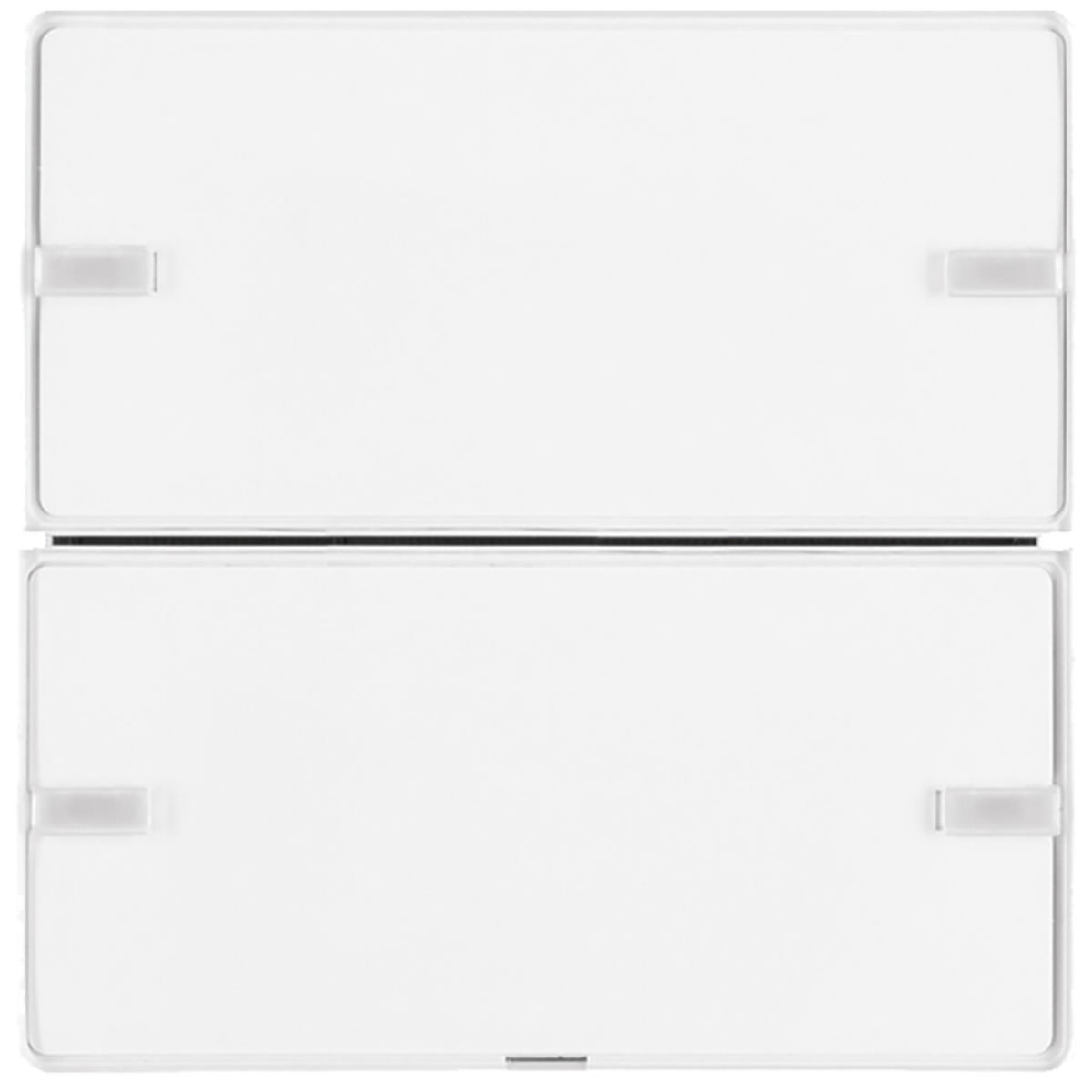 Berker Tastsensor Komfort Q.x 2-fach mit Beschriftungsschild KNX polarweiß samt