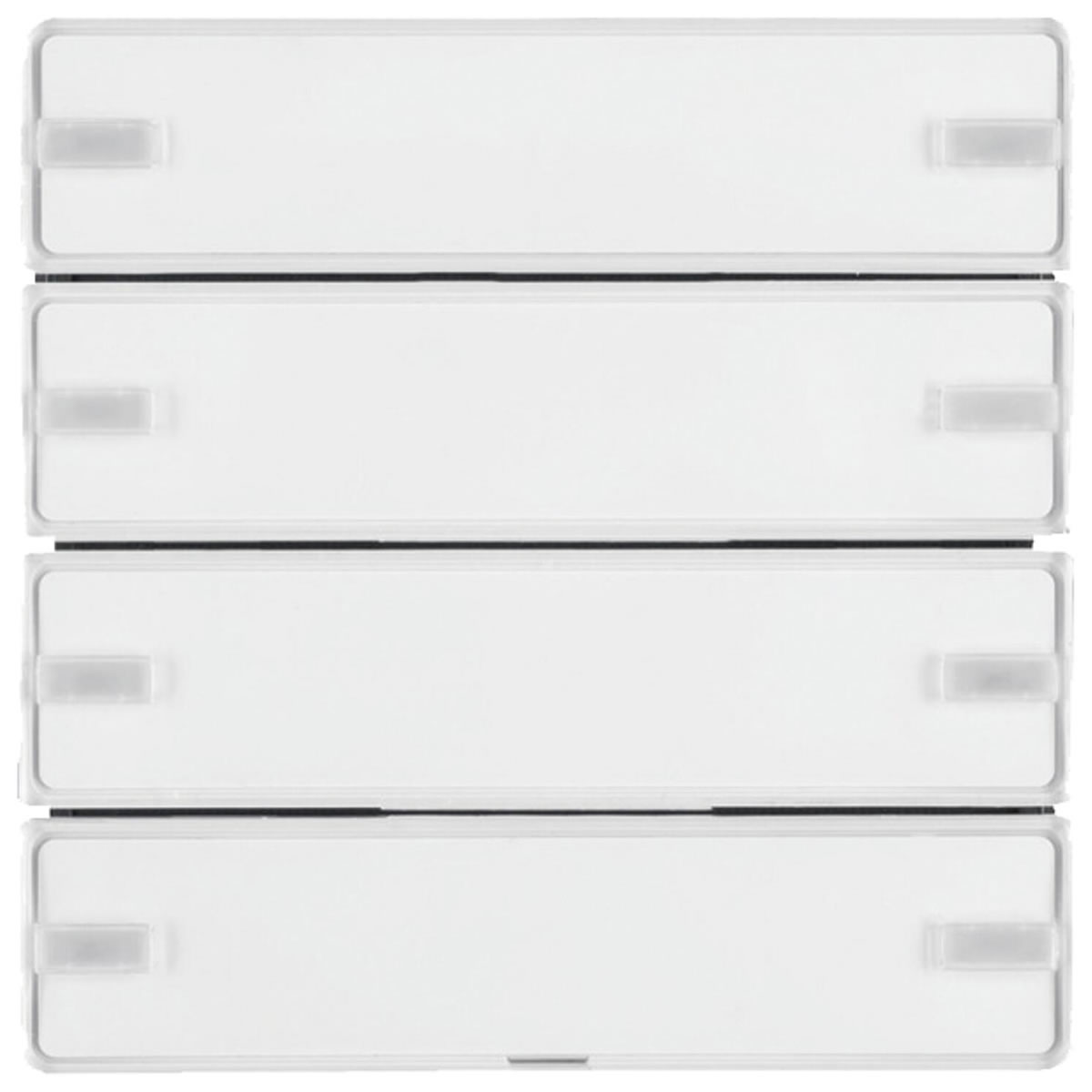 Berker Tastsensor Komfort Q.x 4-fach mit Beschriftungsschild KNX polarweiß samt