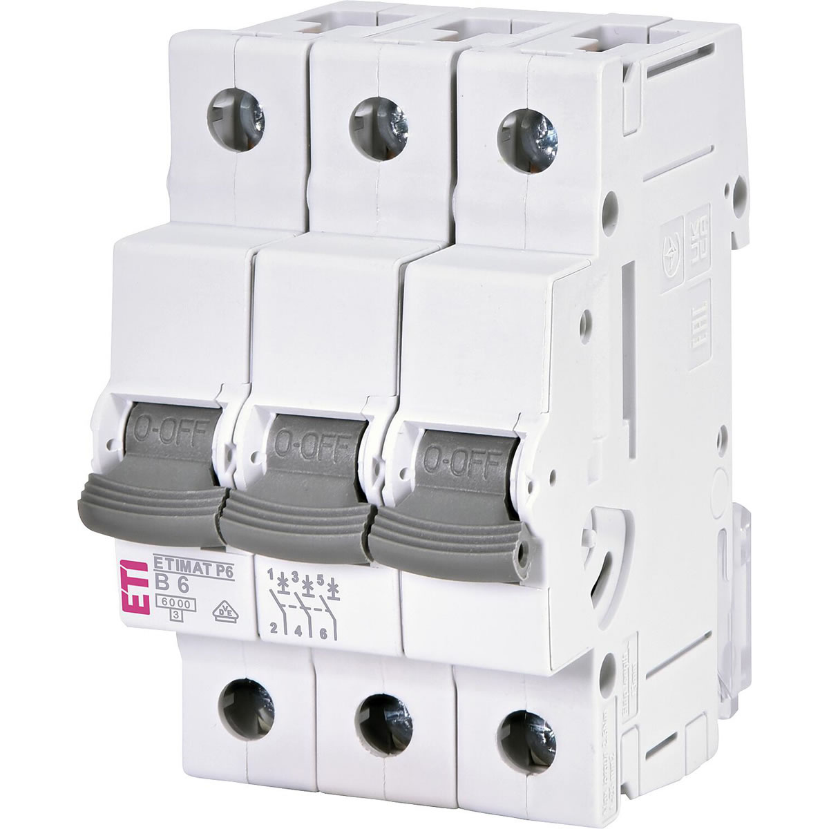 Leitungsschutzschalter B6, ETIMAT P6, 6 kA, 3-polig
