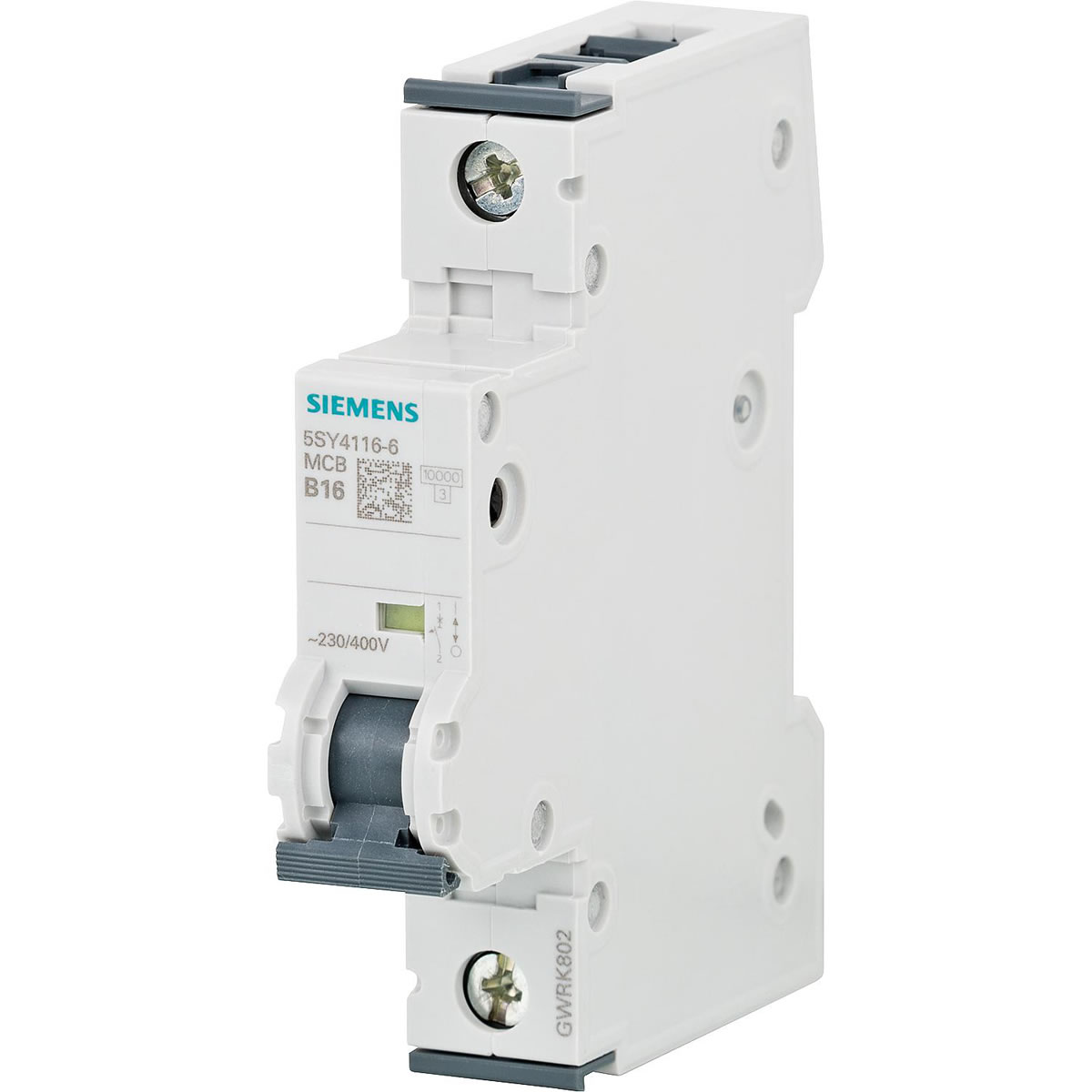Leitungsschutzschalter Siemens, 10KA, 1-polig, B16A, 5SY4116-6