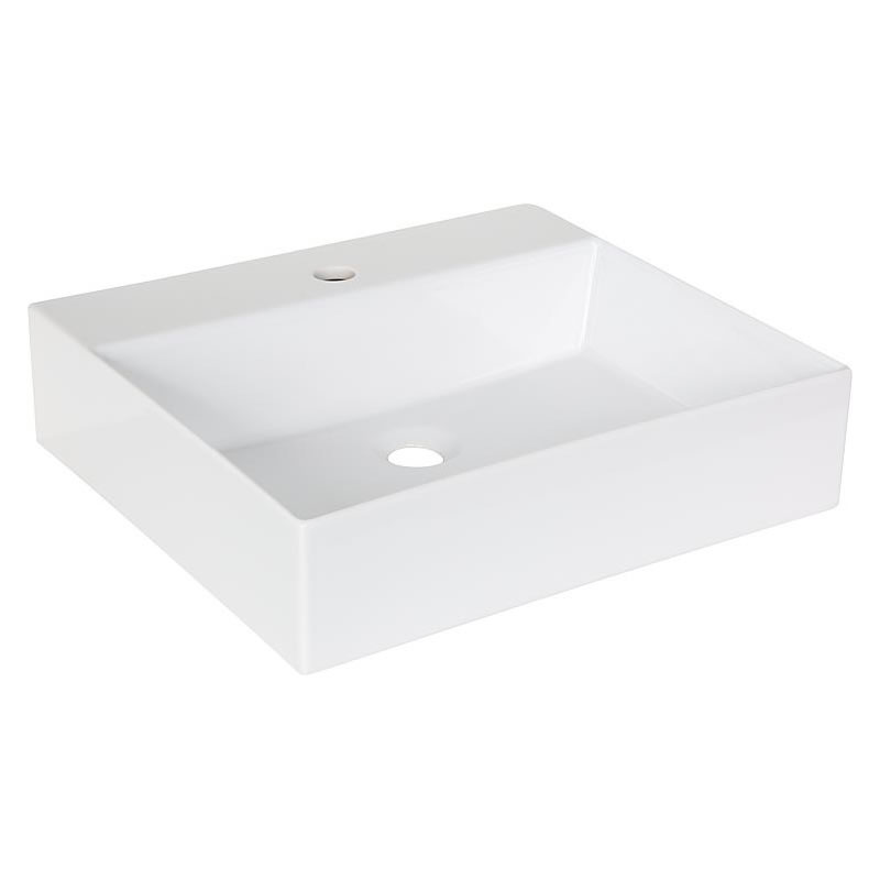 Waschtisch Elayla 500 x 130 x 450 mm, 1 Hahnloch, Keramik, weiß - 93 054 45