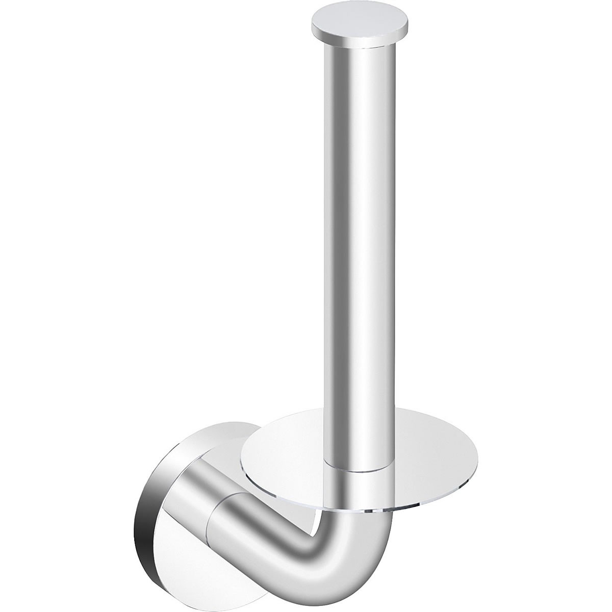 Reservepapierrollenhalter Eldrid, senkrecht rund, Messing verchromt - 93 135 99