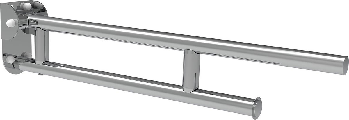 Stützklappgriff Elida 750, Edelstahl verchromt, 95 x 170 x 750 mm - 93 145 26