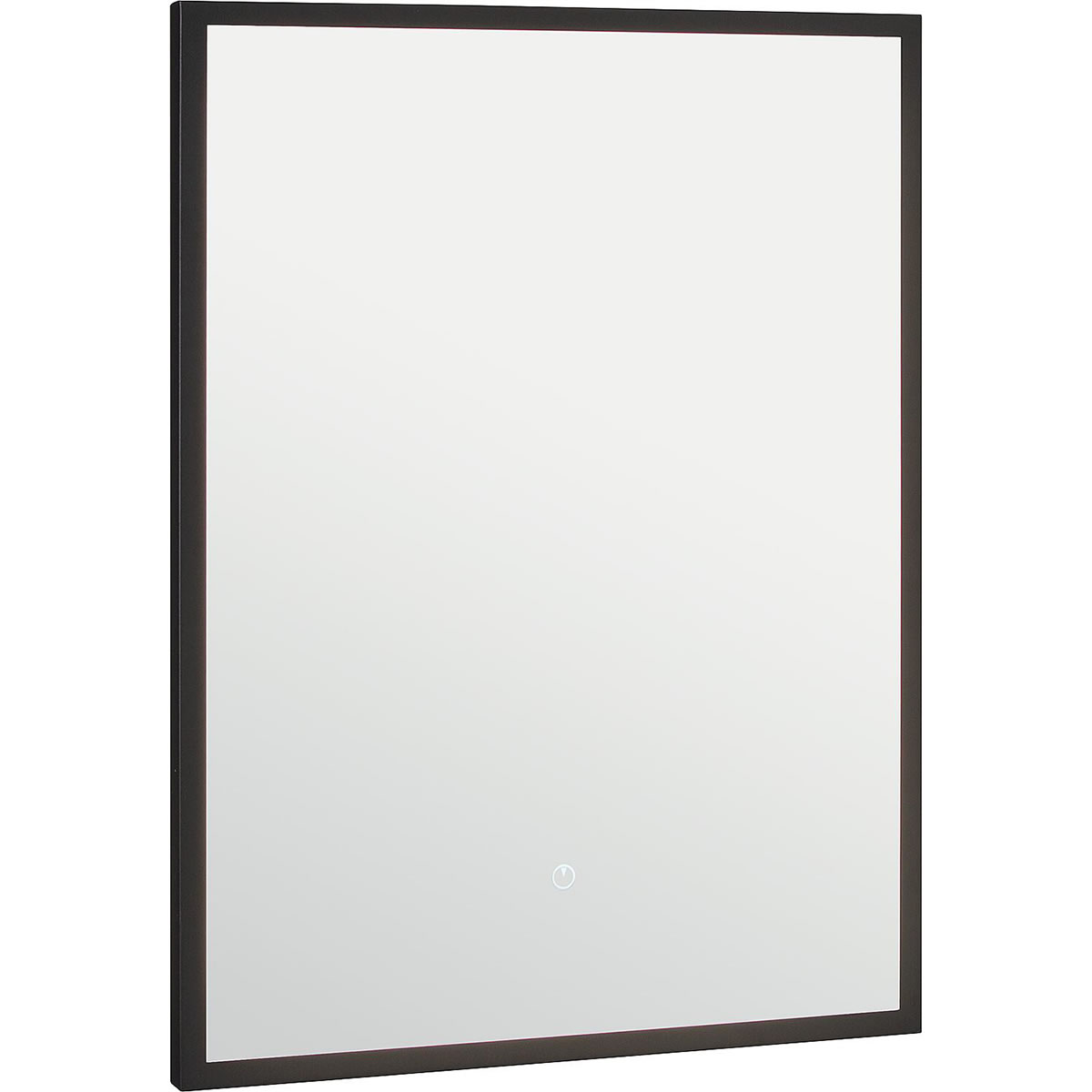 LED-Spiegel Oselva mit Touch-Schalter, mit schwarzem Rahmen, 600 x 800 mm