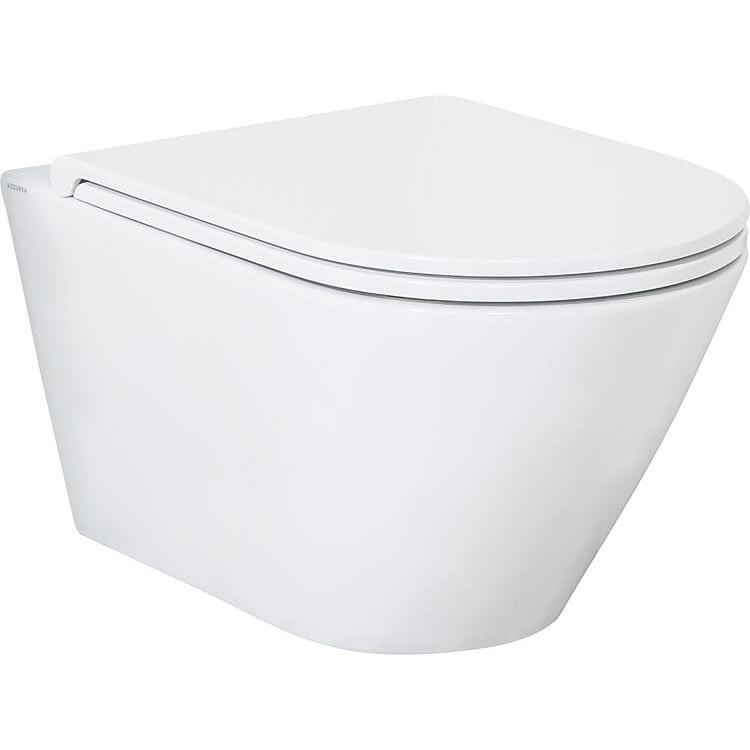 Combi-Pack Jacui Wand-Tiefspül-WC spülrandlos mit WC Sitz softclose - 93 251 79