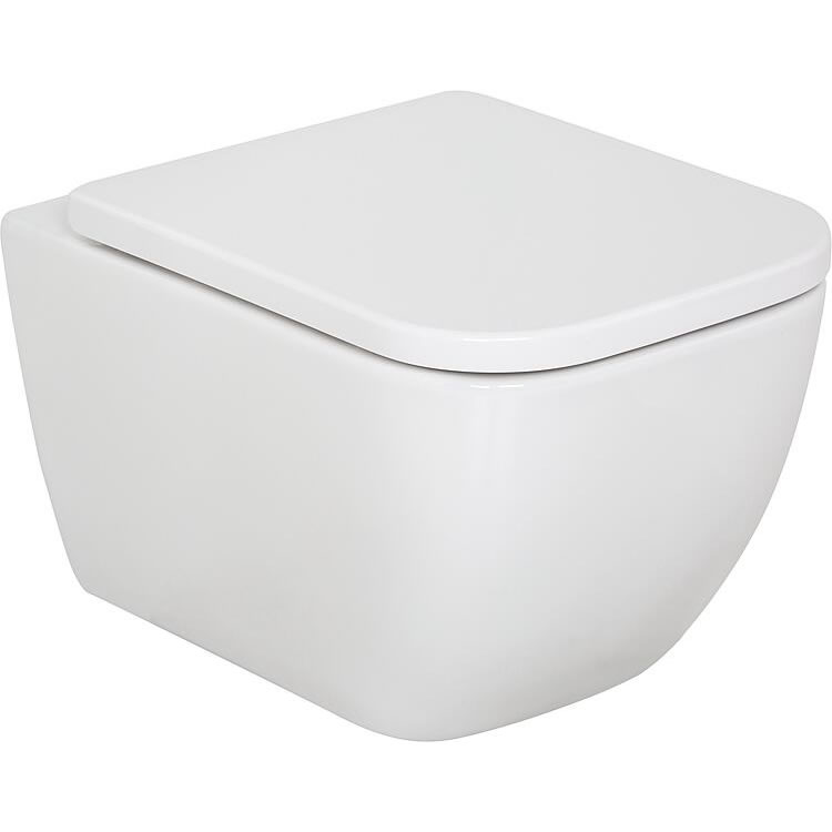 Combi-Pack Angara Wand-Tiefspül WC Spülrandlos und WC-Sitz Angara softclose - 93 255 66