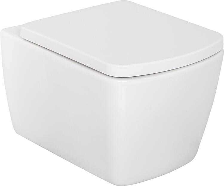 Combi-Pack Aldoma Wand-Tiefspül WC Spülrandlos und WC-Sitz Aldoma softclose - 93 255 72