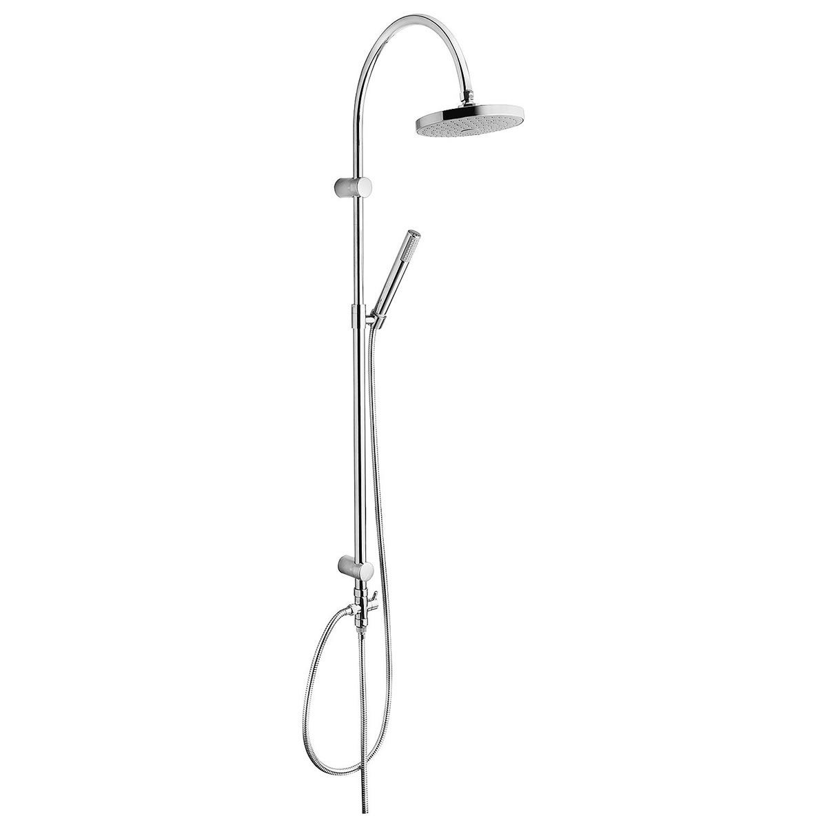 Brause-System Puna Stabhandbrause + Kopfbrause Ø 190 mm, chrom - 93 725 31